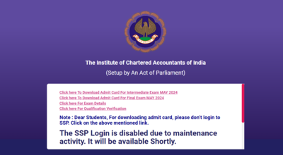 ICAI CA Admit card 2024 out at icai.org, direct link to download
