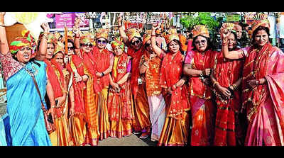 Revellers paint city saffron as city celebrates Ram Navami