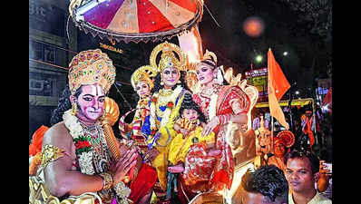 Pujas, processions & dazzling lights mark Ram Navami celebrations