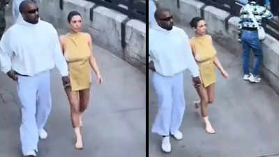 Bianca Censori steps out barefoot with bandaged feet on Disneyland date with Kanye West