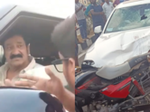 Telugu actor Raghu Babu's car rams into a bike on highway; the bike rider dies
