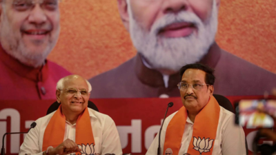 Gujarat BJP chief misses 'Vijay Muhurat' due to crowd at roadshow, to file nomination on Friday