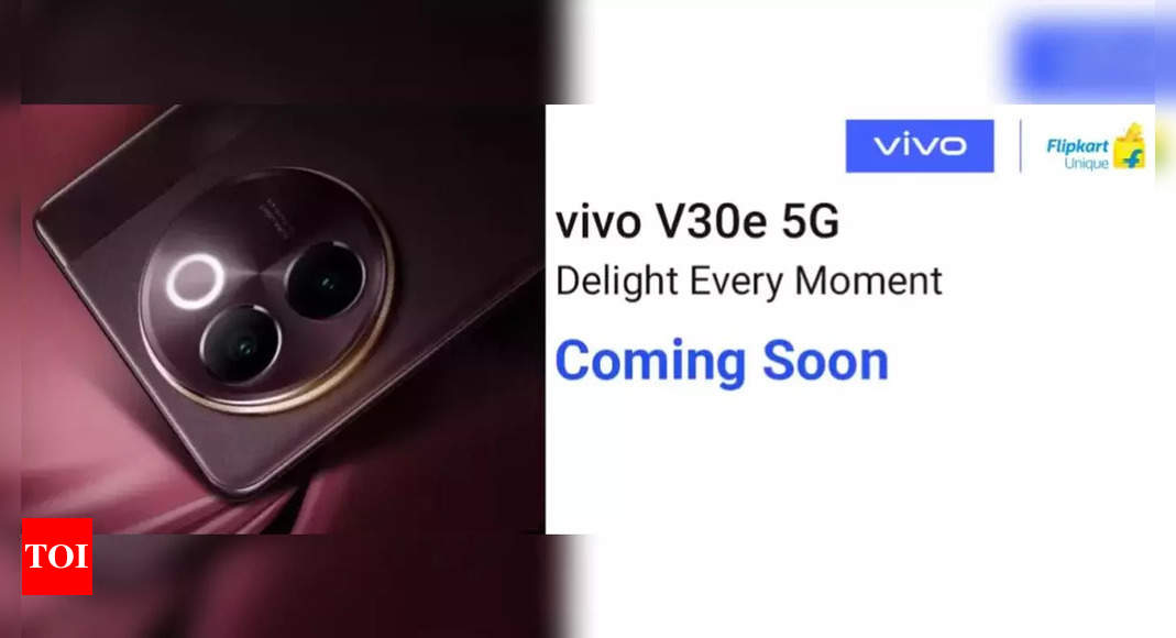 Vivo v30e smartphone to launch in India soon: All details - The Times of India