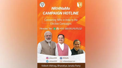 Lok Sabha polls: BJP launches 'NRI4NAMO' hotline number to connect NRIs with party's campaign
