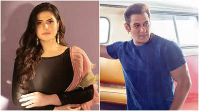 Zareen Khan reveals Salman Khan caught her staring at him on set
