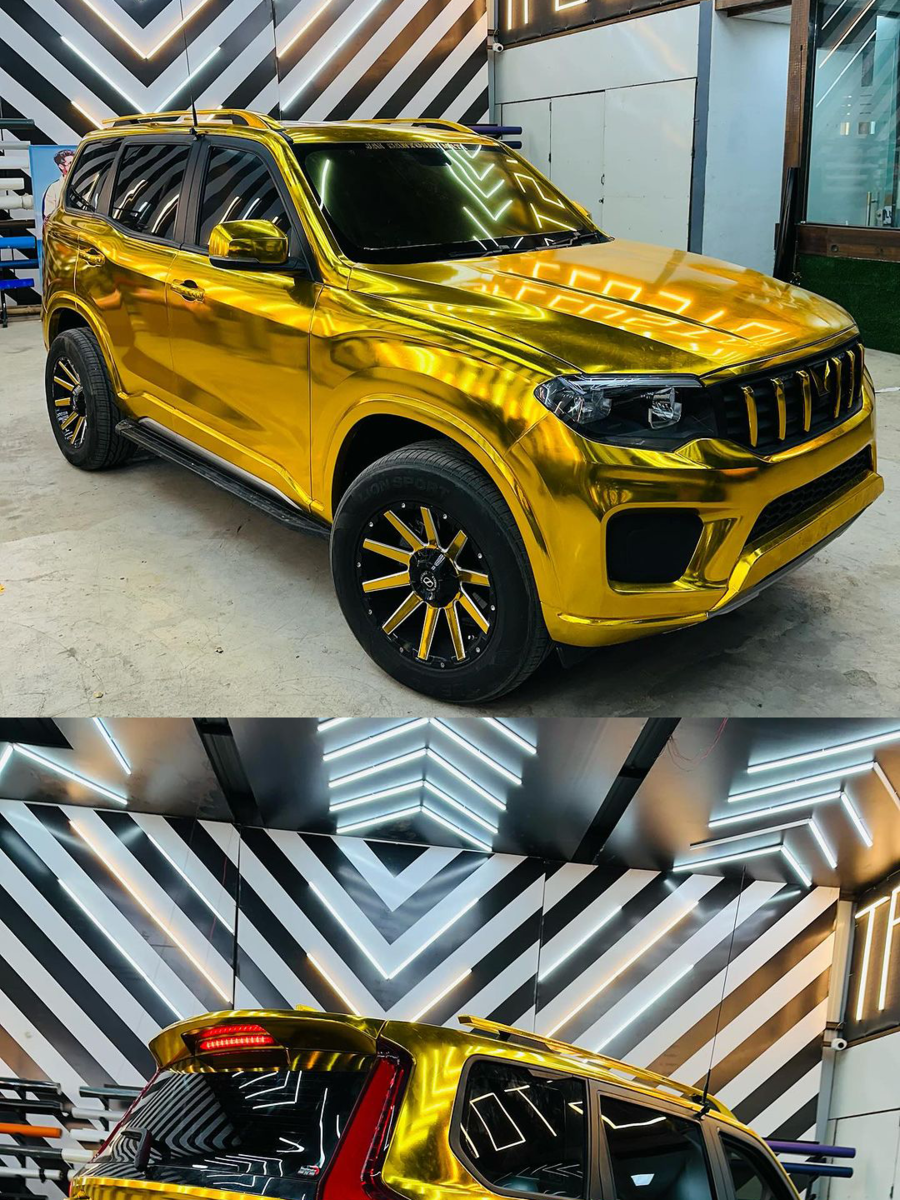 Mahindra Scorpio-N Gets Golden Treatment: 5 Images, Mahindra Scorpio N ...