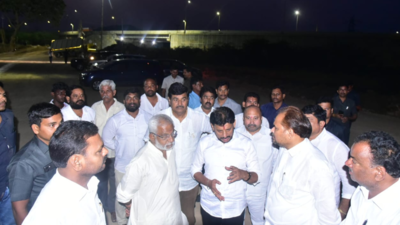 Preparations on peak stage for conclusion of CM’s Siddham Bus Yatra