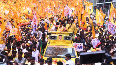 Political bigwigs file nominations across Rayalaseema districts on day two