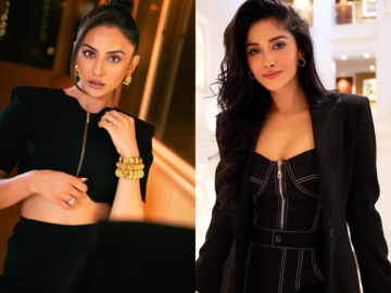 The ultimate fashion face off! Rakul Preet Singh and Sushrii Mishraa transcends the ordinary in BLACK!