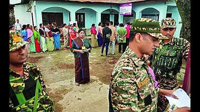 Polling peaceful in northeast, over 70% turnout in Manipur