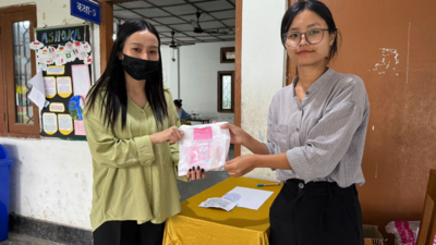 Making every vote count: EC gifts female voters in Arunachal sanitary napkins for getting inked