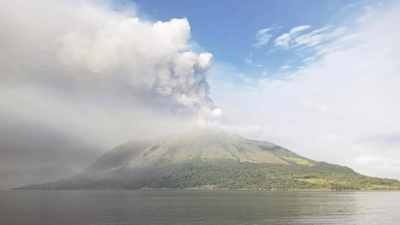 More than 2,100 people are evacuated as an Indonesian volcano spews clouds of ash