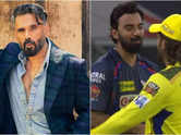 Suniel reacts to KL Rahul's gesture towards Dhoni