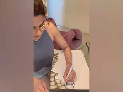 Shamita Shetty gives fans glimpse of her sketching talent