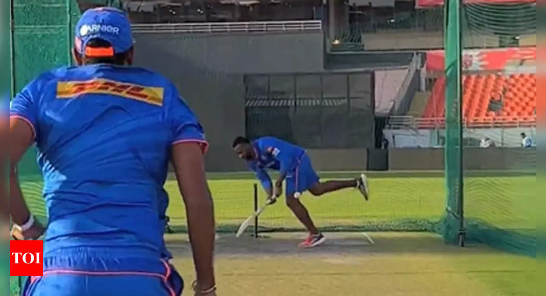 Watch: Jasprit Bumrah turns ‘leg-spinner’ against big-hitting Kieron Pollard. What happened next… | Cricket News