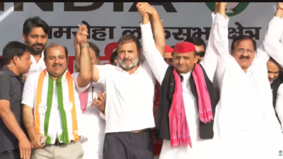 'Not guarantees but Ghanti': Rahul Gandhi and Akhilesh Yadav conducts first public rally in UP's Amroha