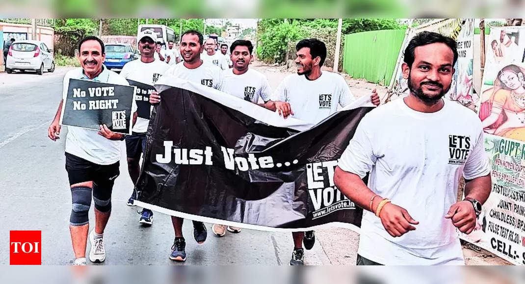 Voter Awareness: Best Foot Forward: Run To Motivate Voters | Hyderabad ...