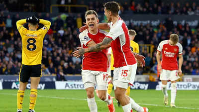 Premier League: Arsenal reclaim top spot with 2-0 victory over Wolves