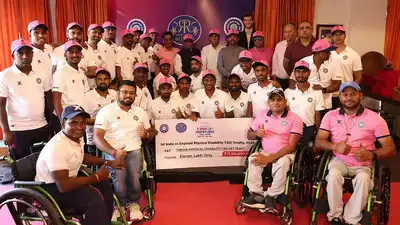 Rajasthan Royals and DCCI felicitate Indian men's physical disability cricket team for their series win over England