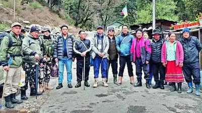 Poll officials trek for 10 hours, brave snowfall & rain to reach Arunachal Pradesh’s highest polling station