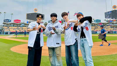 ATEEZ makes grand entrance with first pitch at MLB game, sets stage for new album release