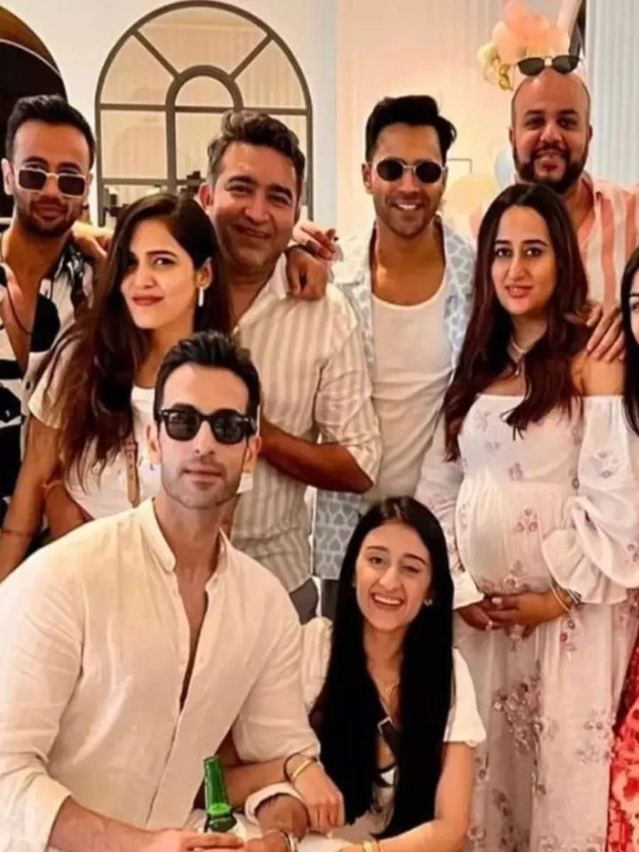 Natasha Dalal, Varun Dhawan's Baby Shower Pics Are Too Cute To Miss 