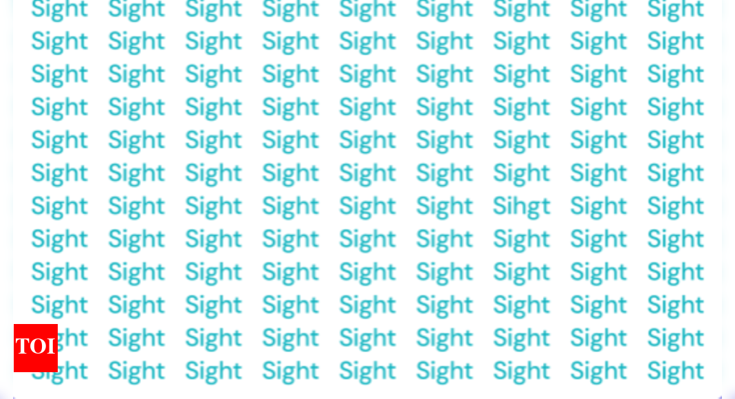 Brain Teaser Challenge Spot The Spelling Mistake In This Eyesight Test
