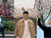 Korean celebs embrace cherry blossom season