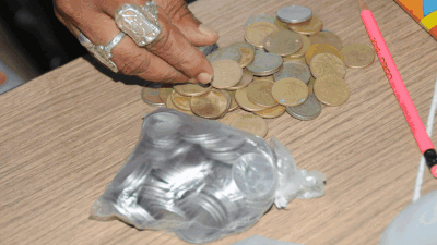 BSP candidate Rajasekhar deposits security money in coins
