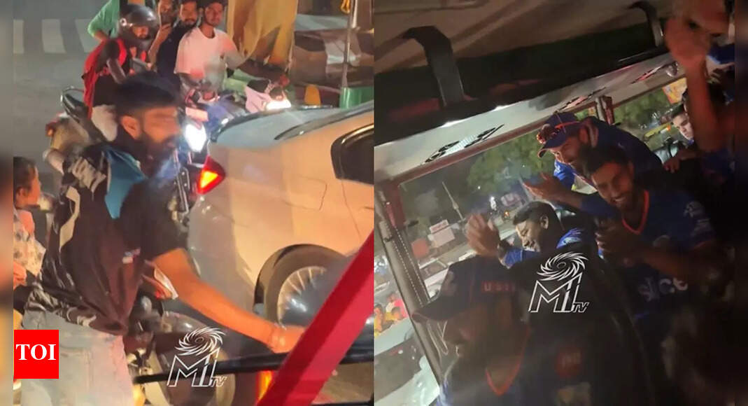 Watch: 'Sunny bhai' comes to Mumbai Indians' rescue, guides team bus ...