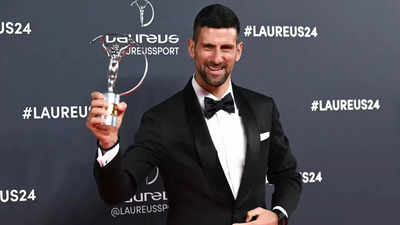 Novak Djokovic wins Sportsman of the Year award for record-equalling time; Simone Biles also honoured at Laureus World Sports Awards