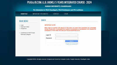 PU BA LLB 2024 admit card released at uglaw.puchd.ac.in: Check exam date, pattern, marking scheme, and more