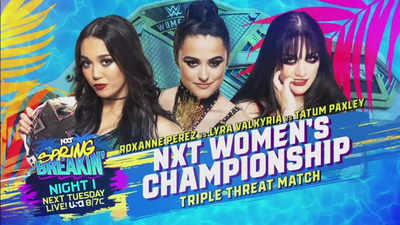 NXT's Spring Breakin’ night 1: Matches, predictions, and drama unfolded