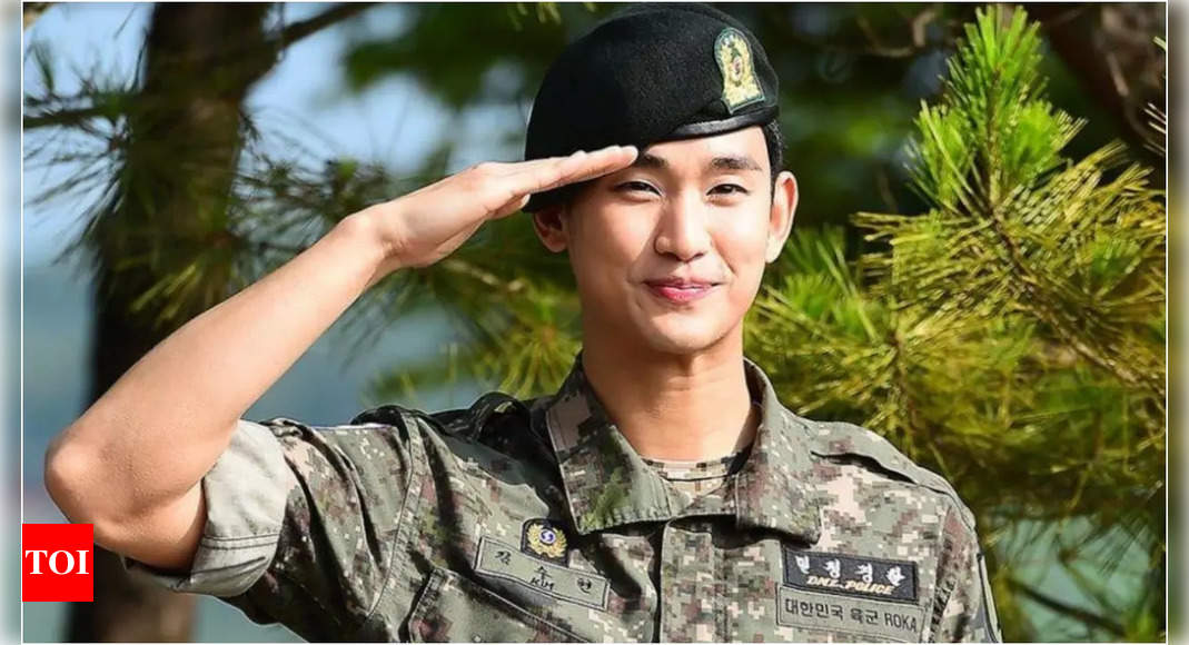 Kim Soo Hyun returns to military service ahead of ‘Queen of Tears’ finale | – Times of India