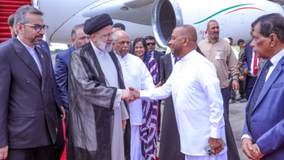 Iran president visits Sri Lanka without wanted minister