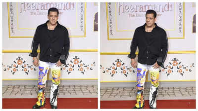 Amid reports of a feud, Salman Khan attends star-studded premiere of Sanjay Leela Bhansali's 'Heeramandi: The Diamond Bazaar' in Mumbai - See photos