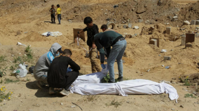 Probe Mass Graves At Gaza Hospitals: UN - Times Of India