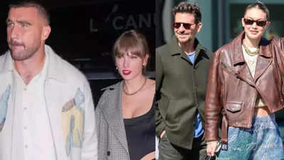 Taylor Swift-Travis Kelce and Gigi Hadid-Bradley Cooper paint the town red with their double date