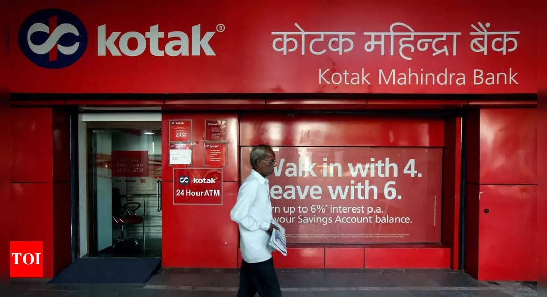 Kotak Mahindra Bank shares plunge 10% after RBI bars onboarding customers digitally – Times of India