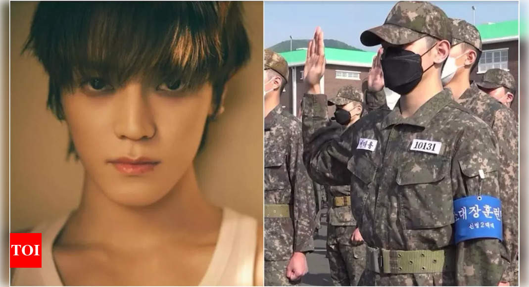 Taeyong: NCT’s Taeyong spotted wearing platoon leader armband at ROK Navy’s new recruit welcome ceremony | – Times of India