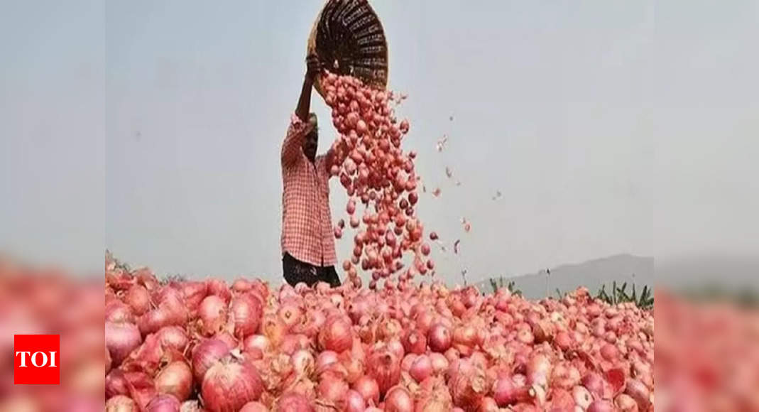 Government allows exports of specified quantity of white onion via three ports | India News – Times of India
