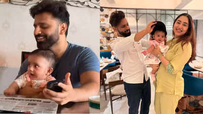 Rahul Vaidya's heartwarming video with baby Navya brings Joy, netizens comment "Next singer in the making"