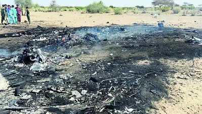 IAF’s UAV crashesin Jaisalmer distafter suspected technical glitch