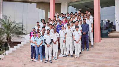 Rajasthan Royals director of cricket Kumar Sangakkara conducts mentoring session with Rajasthan's young cricketers