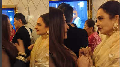 Rekha's heartfelt gesture: The veteran actress kisses Richa Chadha's baby bump at 'Heeramandi' premiere