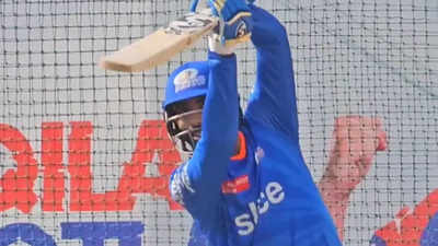 'Aaj batting tera bhai karega!': Mumbai Indians' Jasprit Bumrah shows off his batting skills ahead of Delhi Capitals match - Watch