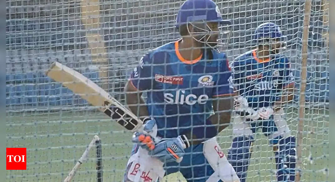 Mumbai Indians batters break cameras worth Rs 40k during practice – Watch – Times of India