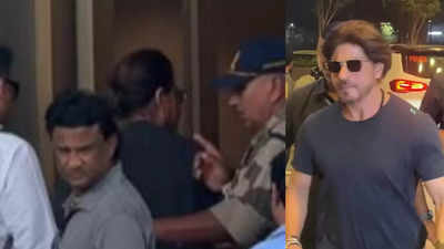 Shah Rukh Khan gets spotted at the airport as he travels for KKR's match, fans say 'ab jeet pakki hai' - WATCH video