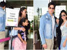 Sidharth Malhotra and Kiara Advani pose with a little fan as they twin in denim look at airport - WATCH video