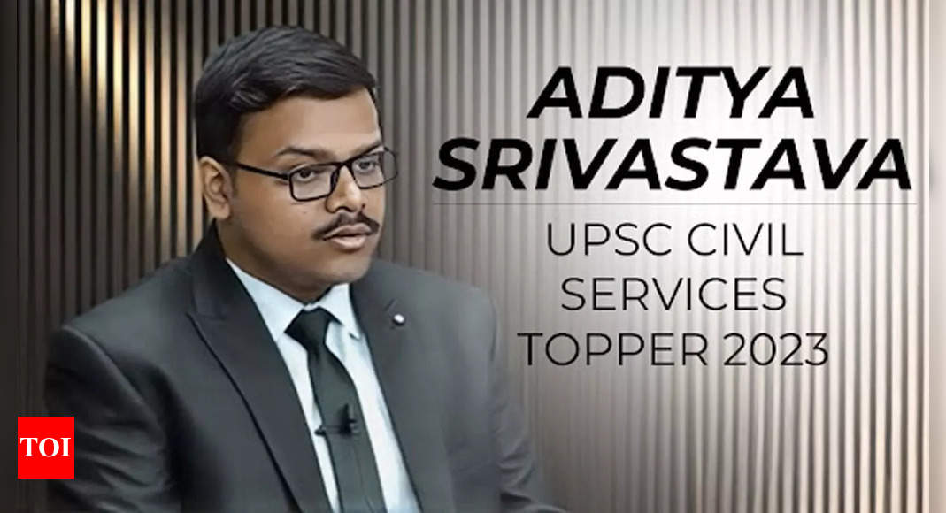 UPSC topper Aditya Srivastava’s marksheet revealed: Debate erupts over evaluation – Times of India
